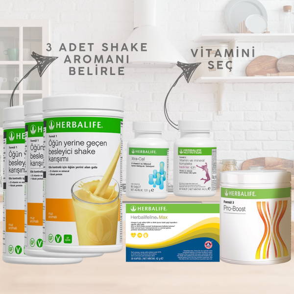 Herbalife Yukarı Kilo Kontrol Seti 1 Dengeli ve Etkili Destek - Görsel 1