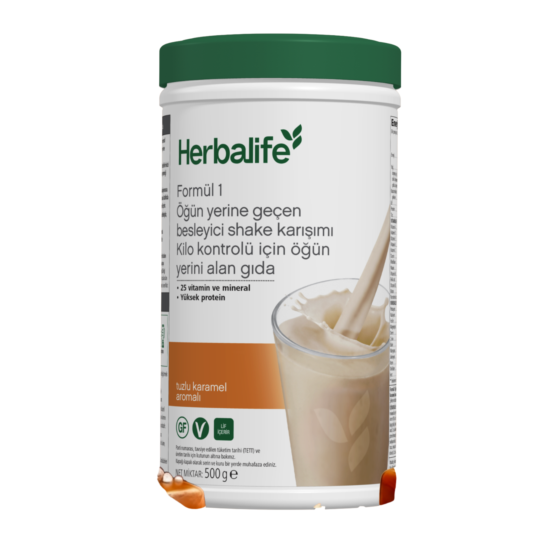 Adsız tasarım (13) Herbalife Tuzlu Karamel Shake Öğün Yerine Geçen Shake 500 Gr - Görsel 1