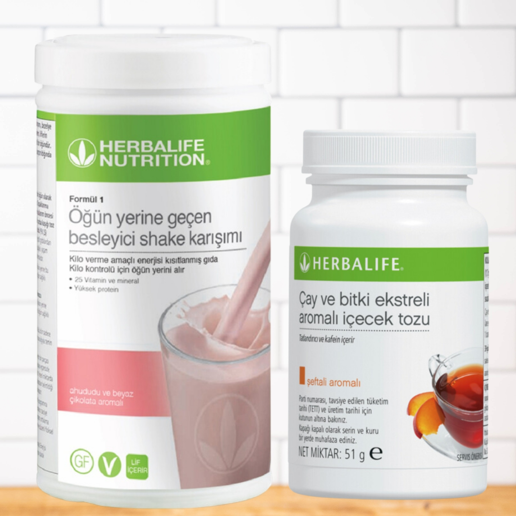 Herbalife Ahududu Shake ve Herbalife Şeftali Çay Herbalife Ahududu Shake ve Herbalife Şeftali Çayı 50 Gr - Görsel 1