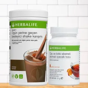 Herbalife Çikolatalı Shake ve Herbalife Şeftalili Çay 50 Gr