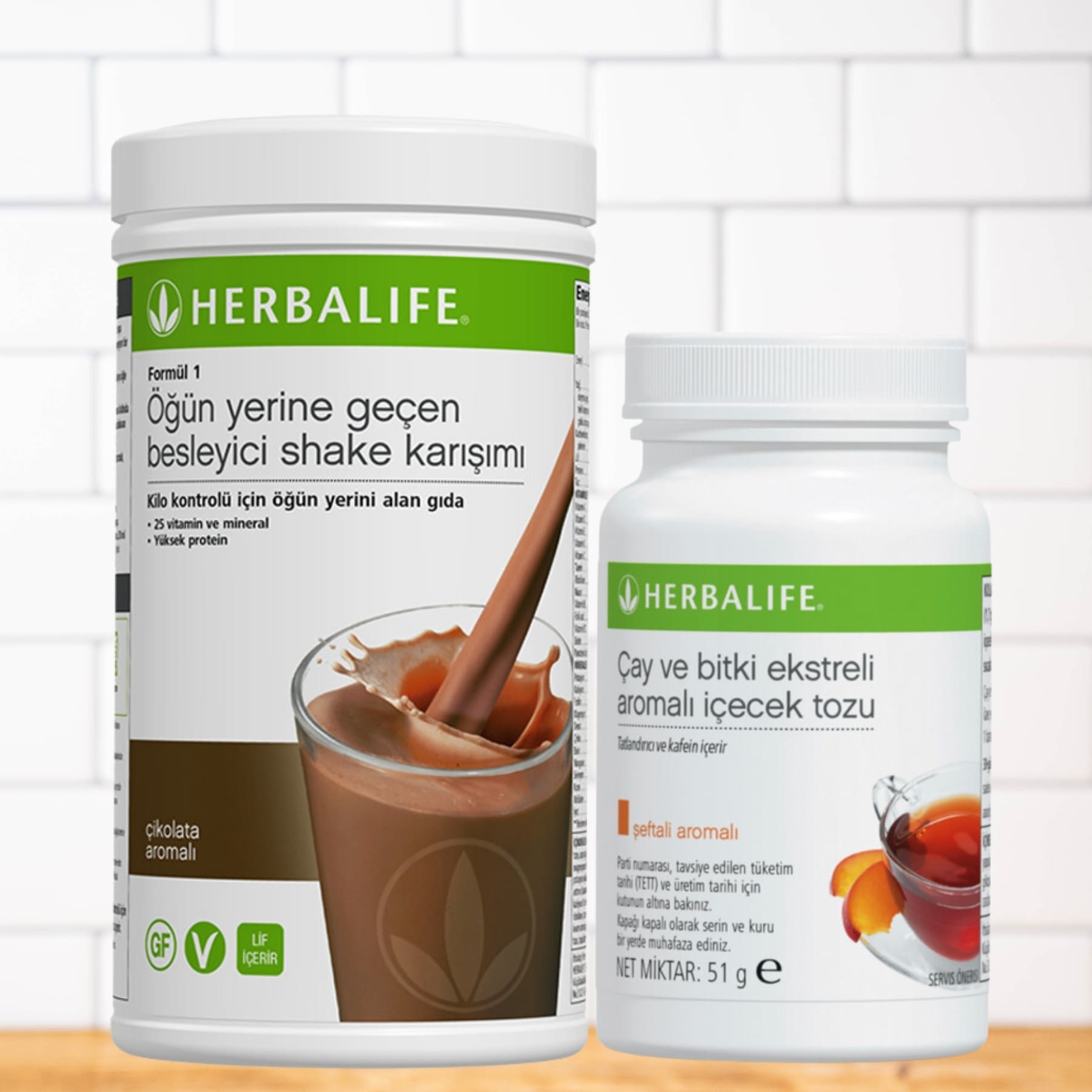Herbalife Çikolatalı Shake ve Herbalife Şeftalili Çay 50 Gr Herbalife Çikolatalı Shake ve Herbalife Şeftalili Çay 50 Gr