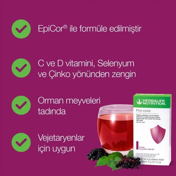 Herbalife Pro-core içeriği