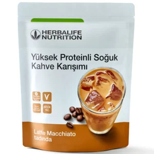 Herbalife Yüksek Proteinli Soğuk Kahve Karışımı Latte Macchiato 308 gr