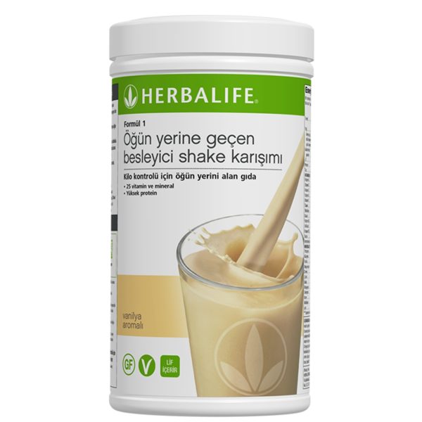 Herbalife Formül 1 Öğün Yerine Geçen Besleyici Vanilya Aromalı Shake Karışımı 550 gr