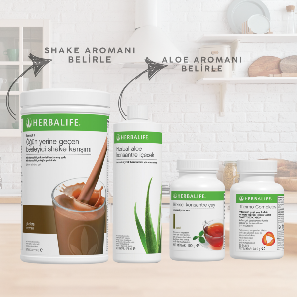 Herbalife Aşağı Kilo Kontrol Seti 3 Thermo Complete ile Güçlendirilmiş Paket - Görsel 1