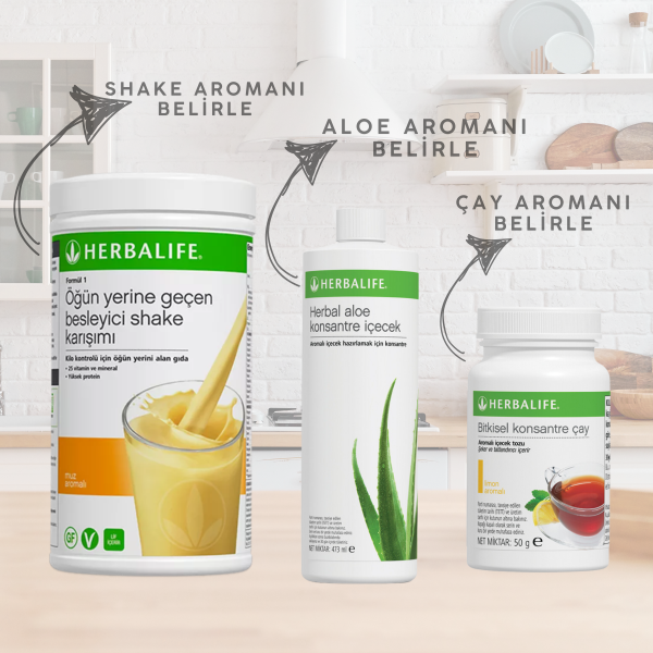 Herbalife Aşağı Kilo Kontrol Seti 1 Ekonomik Fırsat Paketi - Görsel 1