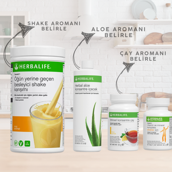 Herbalife Erkek Aşağı Kilo Kontrol Seti Sağlıklı ve Hızlı Sonuçlar - Görsel 1