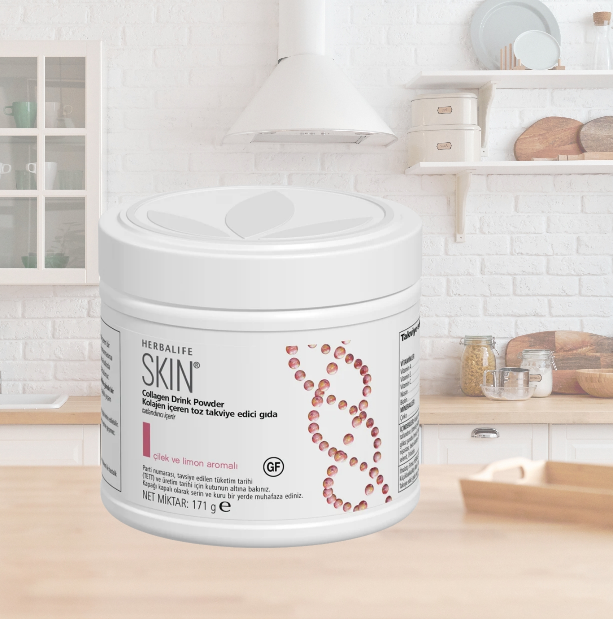 Adsız tasarım (1) Collagen Drink Powder Çilek & Limon Aromalı 171 g - Görsel 1